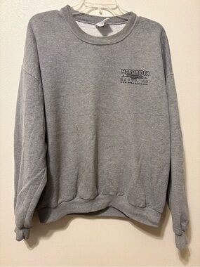 Jerzees Light Gray Crewneck Sweatshirt with Small Chest Logo